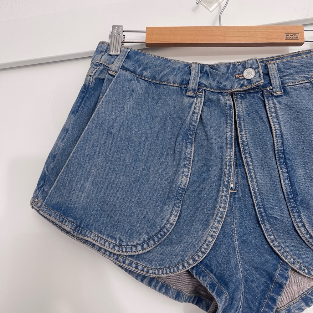 NWOT Free People Prince Street Denim Micro Shorts Size 27 - Picture 5 of 10